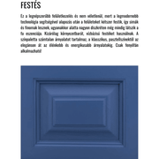 MAISON fenyőfa vitrin-könyvszekrény 210 cm