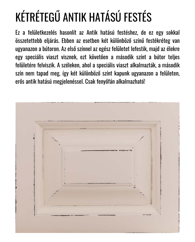 Fenyőfa vitrines tálalószekrény 225 cm "Maison"