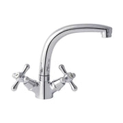 MOFÉM tekerőgombos, krómszínű, fürdőszobai álló csaptelep automata leeresztő szeleppel