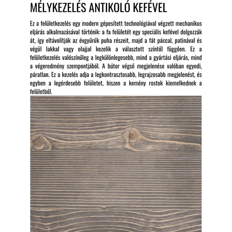 MAISON shabby chic fenyőfa komód 158 cm