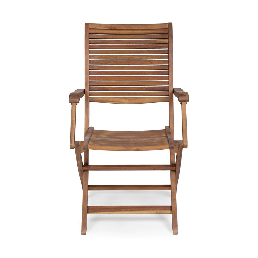 Akácfából készült kerti karosszék.