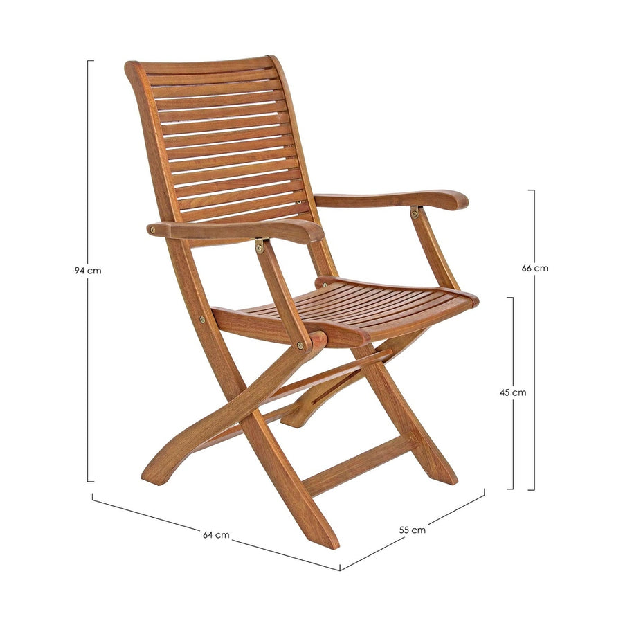 Akácfából készült kerti karosszék.