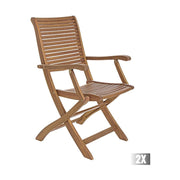 Akácfából készült kerti karosszék.