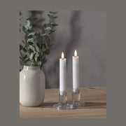 2 darabos valódi viaszból készült, fehér színű LED gyertya időzítővel.