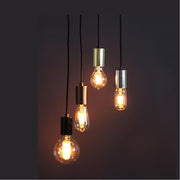 Fényes sárgaréz színű, modern formavilágú függeszthető dekorfoglalat.