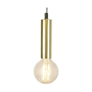 Fényes sárgaréz színű, modern, csőszerű dekorfoglalat.