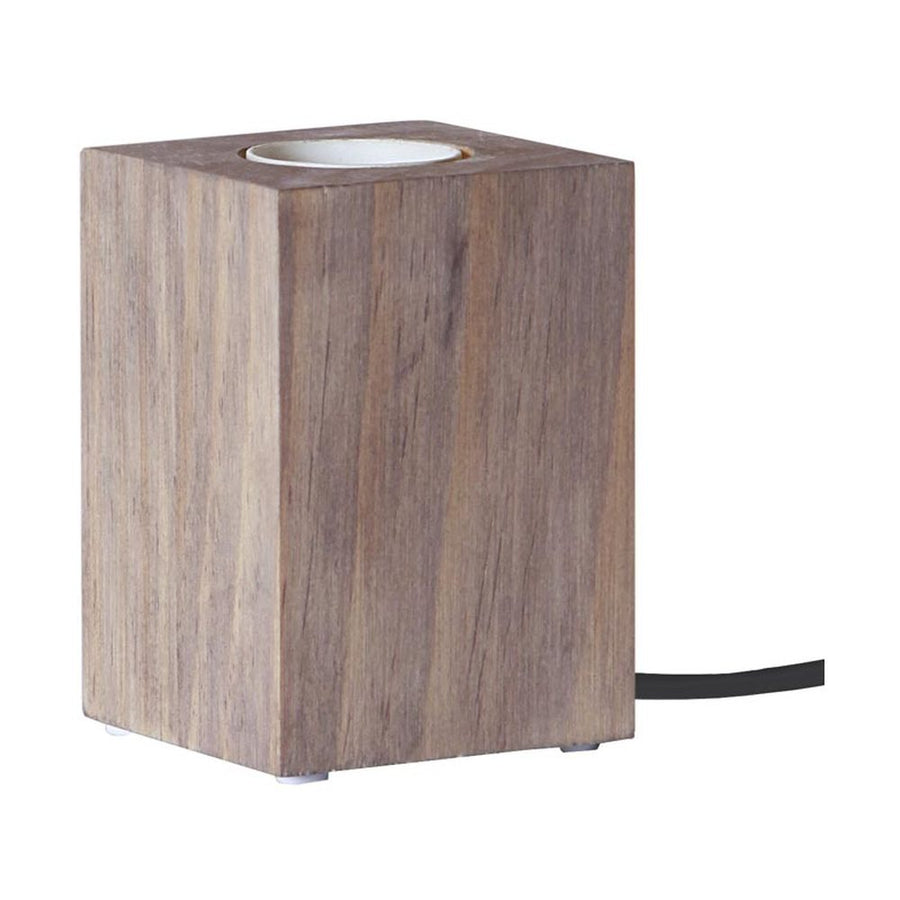 Téglatest formájú, fából készült, natúr színű asztali dekorfoglalat.