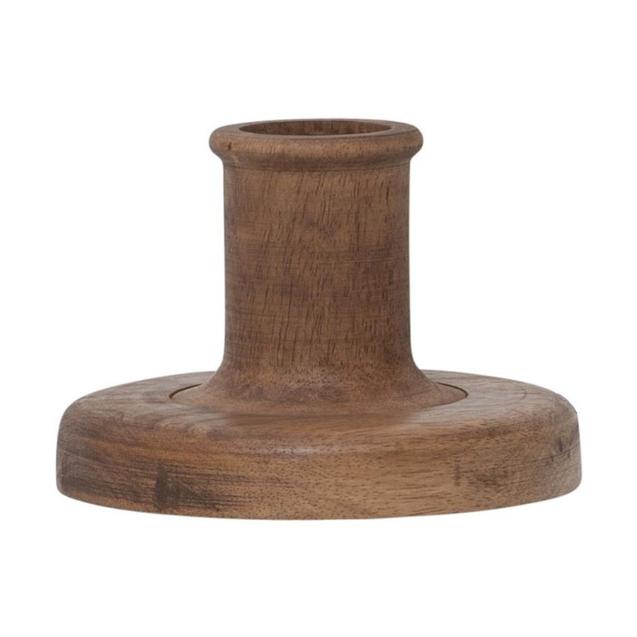 Fából készült, natúr színű asztali dekorfoglalat.