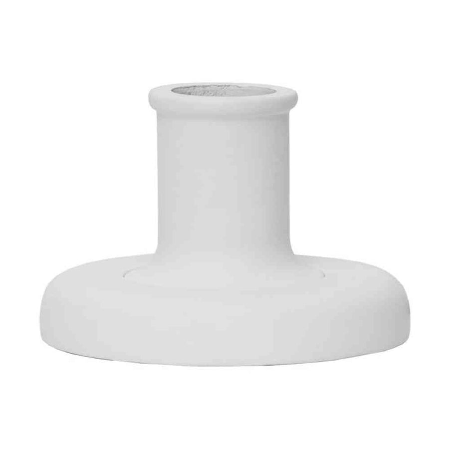 Fából készült, fehér színű asztali dekorfoglalat.