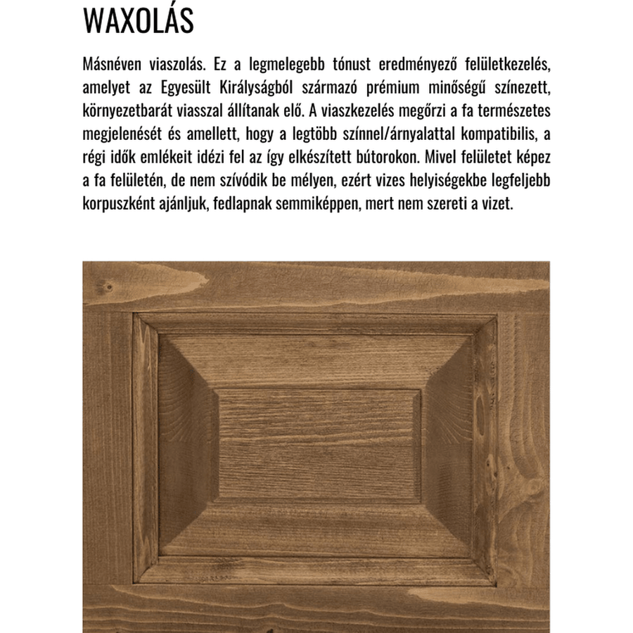 Waxolás felületkezelés ismertető.