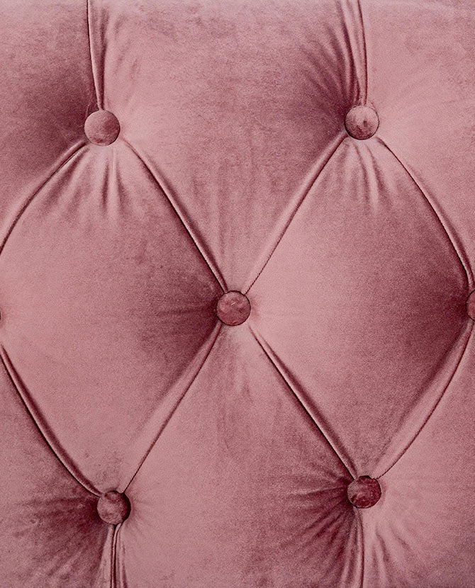 3 személyes bársony kanapé 193 cm antik pink "Blossom"
