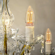 New Generation Classic meleg fehér fényű LED dekorációs izzó áttetsző üveggel.