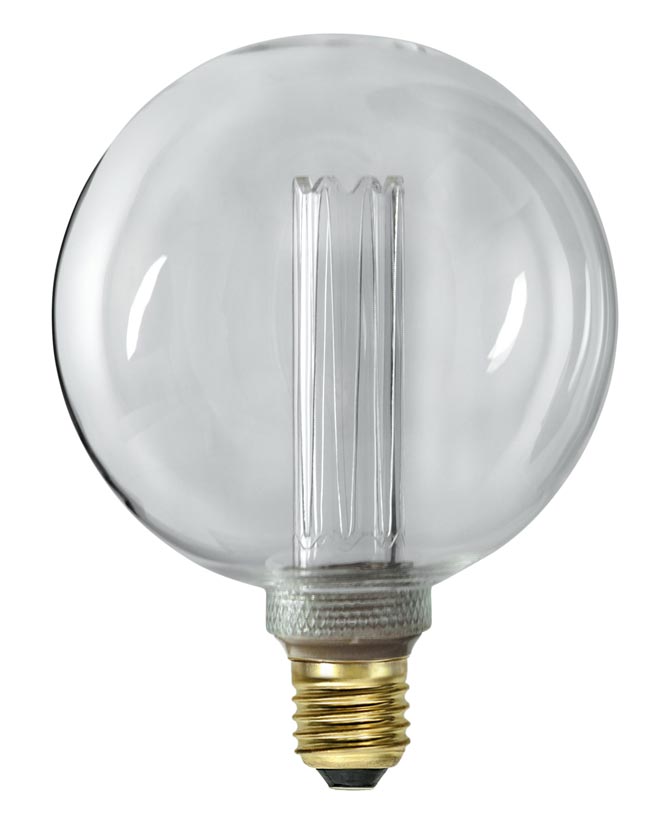 New Generation Classic meleg fehér fényű LED dekorációs izzó áttetsző üveggel.