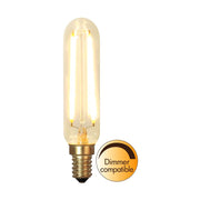 Clear Filament dekorációs izzó. Meleg fehér fényű LED dekorációs izzó áttetsző üveggel.