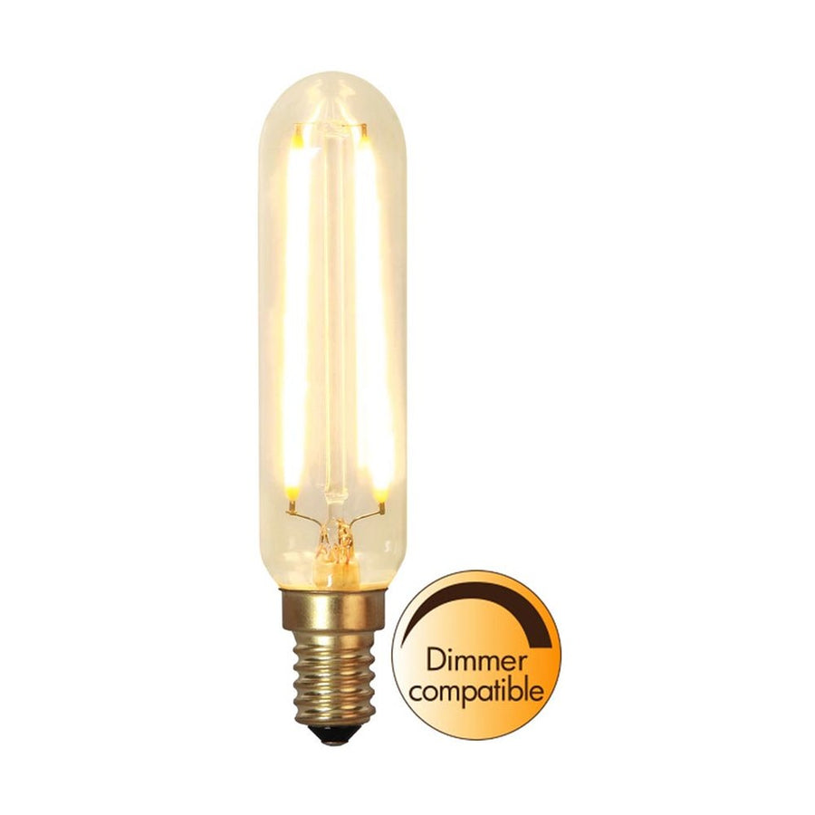 Clear Filament dekorációs izzó. Meleg fehér fényű LED dekorációs izzó áttetsző üveggel.