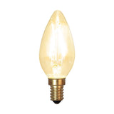 Clear Filament dekorációs izzó. Meleg fehér fényű LED dekorációs izzó áttetsző üveggel.