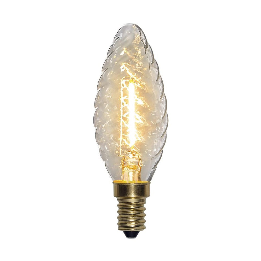 Clear Filament dekorációs izzó. Meleg fehér fényű LED dekorációs izzó áttetsző üveggel.