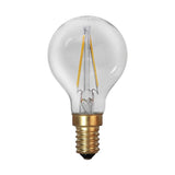 Clear Filament dekorációs izzó. Meleg fehér fényű LED dekorációs izzó áttetsző üveggel.