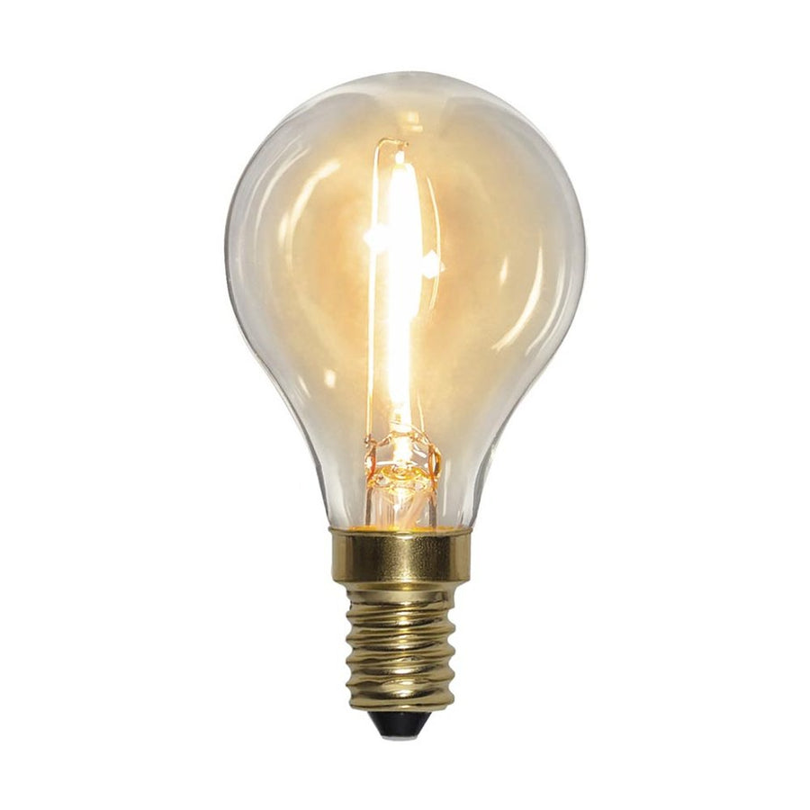 Clear Filament dekorációs izzó. Meleg fehér fényű LED dekorációs izzó áttetsző üveggel.