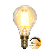 Clear Filament dekorációs izzó. Meleg fehér fényű LED dekorációs izzó áttetsző üveggel.