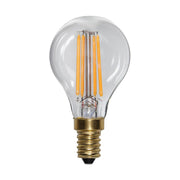 Clear Filament dekorációs izzó. Meleg fehér fényű LED dekorációs izzó áttetsző üveggel.