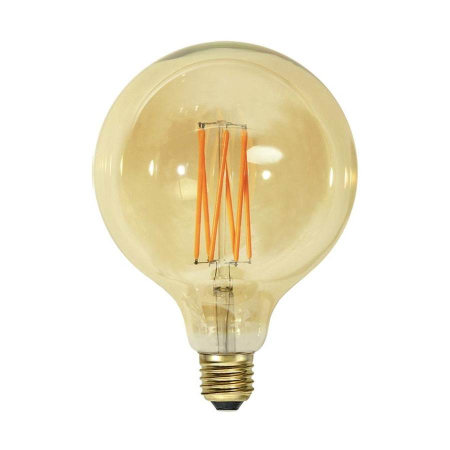 Vintage Gold dekorációs izzó. Meleg fehér fényű LED dekorációs izzó borostyánszín üveggel.