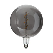 Industrial Vintage dekorációs izzó. Meleg fehér fényű LED dekorációs izzó, különleges füstszínű üveggel. 