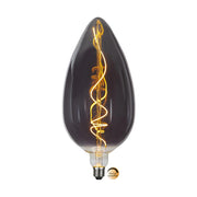 Industrial Vintage dekorációs izzó. Meleg fehér fényű LED dekorációs izzó füstszínű üveggel.