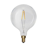 Clear Filament dekorációs izzó. Meleg fehér fényű LED dekorációs izzó áttetsző üveggel.
