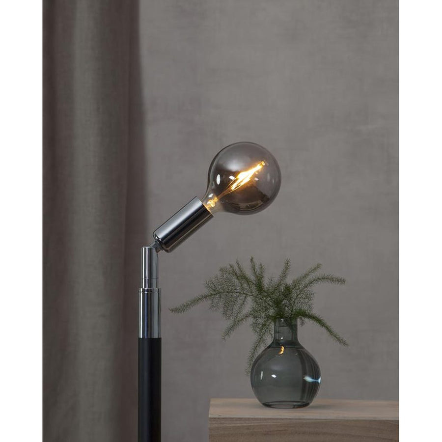 Heavy Smoke Filament meleg fehér fényű, dekorációs vintage izzó füstszínű üveggel.