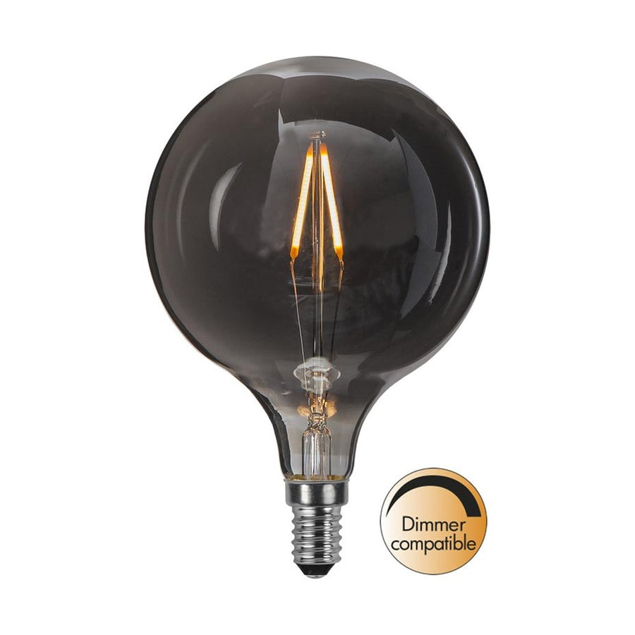 Heavy Smoke Filament meleg fehér fényű dekorációs vintage izzó füstszínű üveggel.