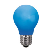 Kültéri dekorációs LED izzó kék opál, polikarbonát burkolattal.