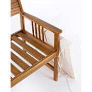 Akácfából készült, 4 részes, kerti ülőgarnitúra.