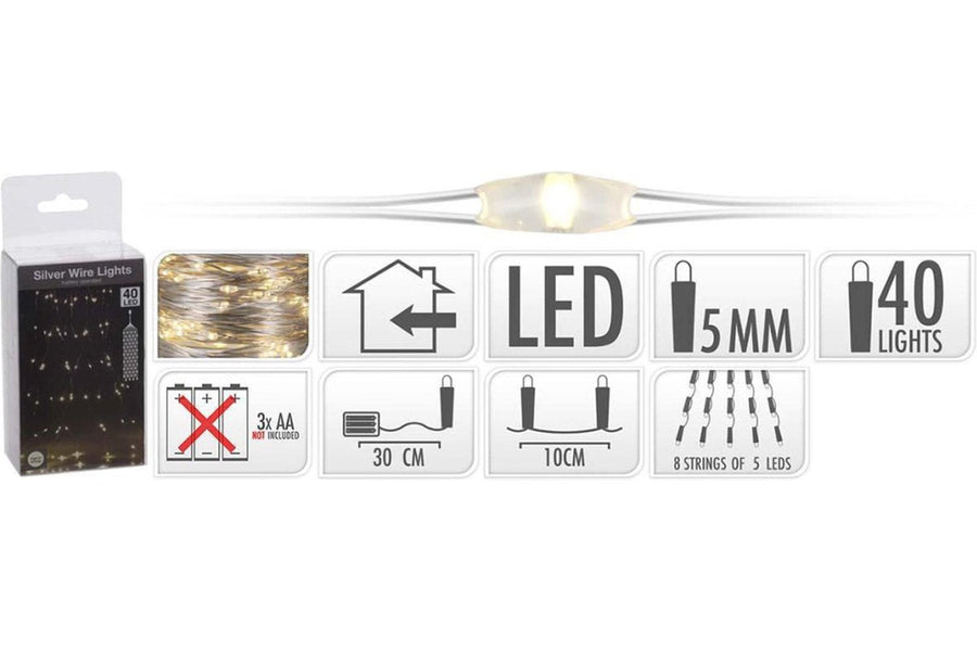 LED-es fényfüzér adatai.