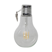 Csiptethető kültéri napelemes LED izzó.