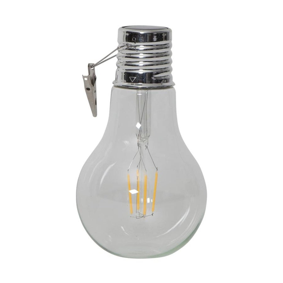 Csiptethető kültéri napelemes LED izzó.