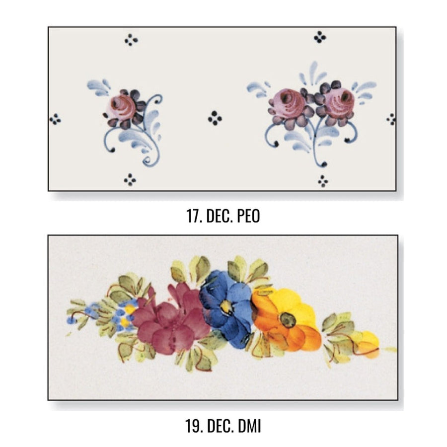 Festett kerámia minták.