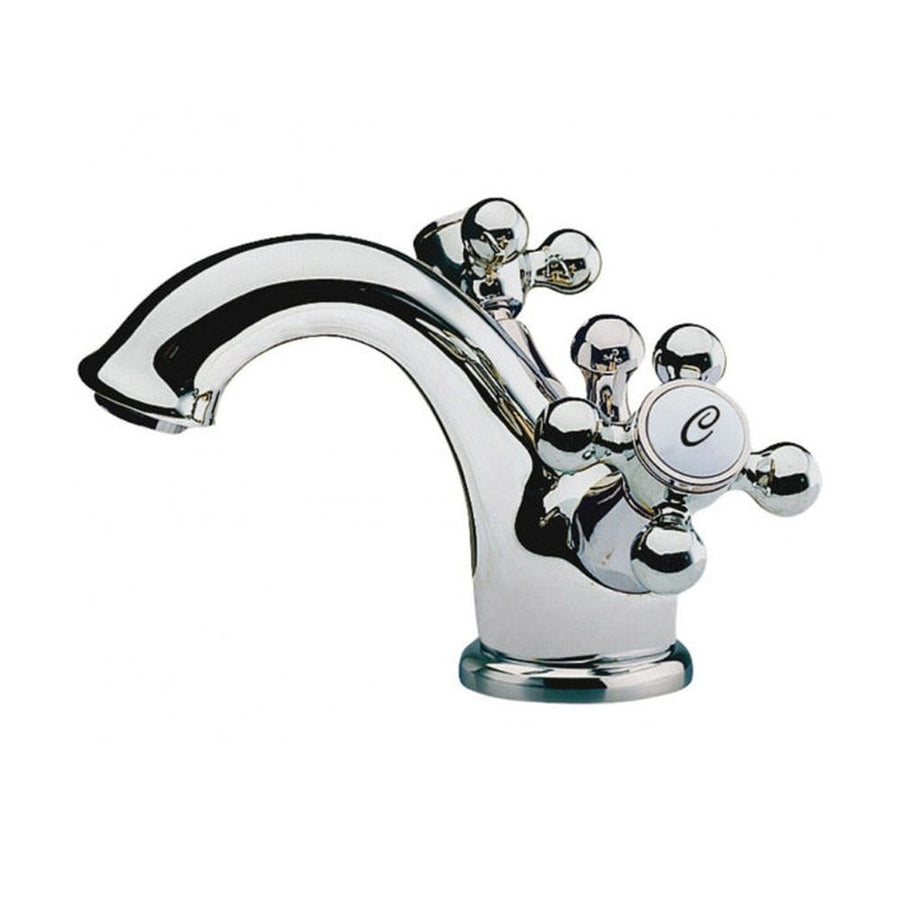 TEKA tekerőgombos, krómszínű, fürdőszobai álló csaptelep automata leeresztő szeleppel