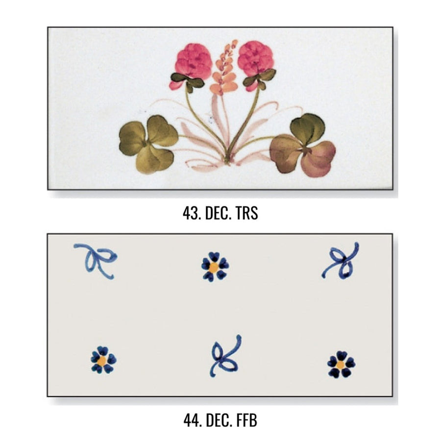 Festett kerámia minták.