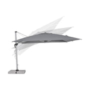 A napernyő dőlésszöge állítható.