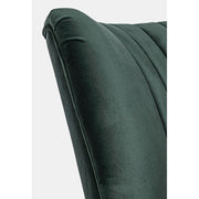 Részletfotó a klubfotel háttámlájáról.