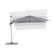 A napernyő vízszintes irányban is dönthető.