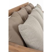 A fotel részletfotója a hátpárnákról.