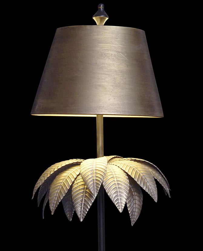 Fém pálmaleveles állólámpa 107 cm E27 "Tropico"