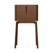 Kőrisfából készült, századközepi modern stílusú, design likőrszekrény