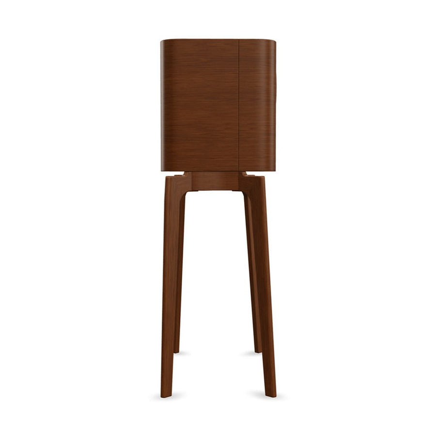 Kőrisfából készült, századközepi modern stílusú, design likőrszekrény