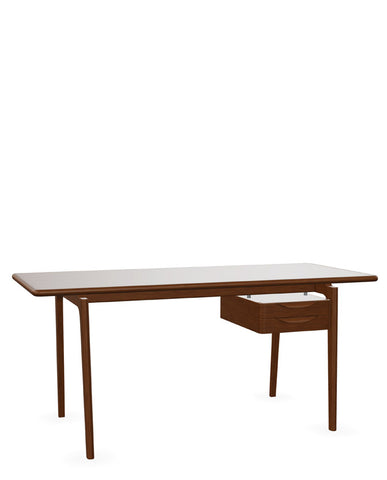 Kőrisfából készült, századközepi modern stílusú, design íróasztal 