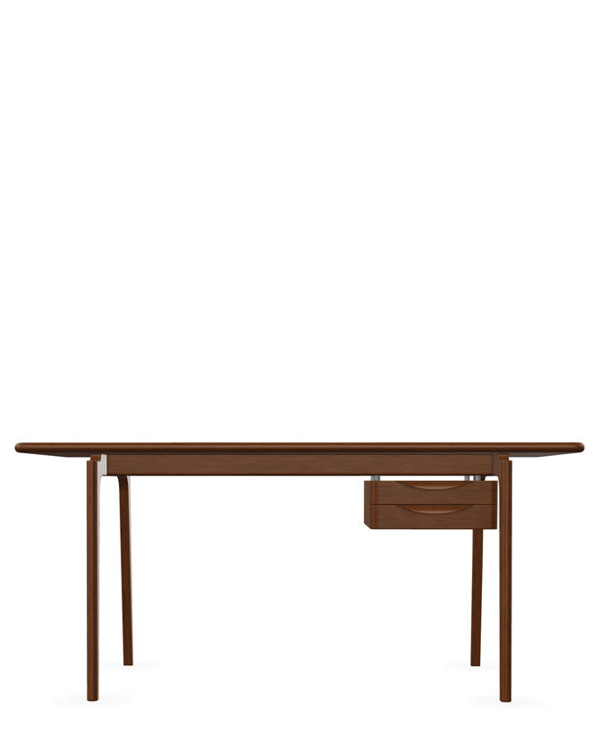 Kőrisfából készült, századközepi modern stílusú, design íróasztal