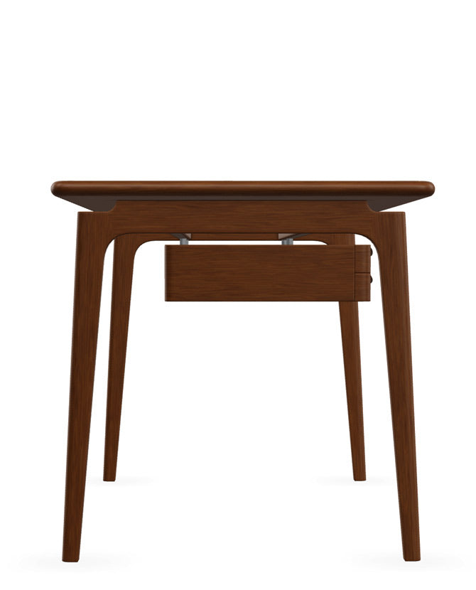 Kőrisfából készült, századközepi modern stílusú, design íróasztal