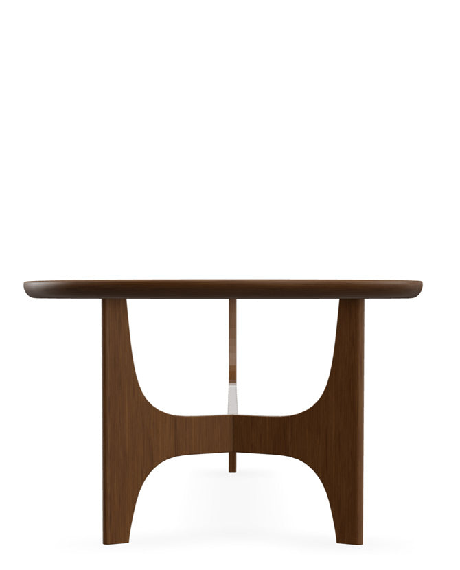 Kőrisfából készült, századközepi modern stílusú, design dohányzóasztal